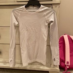 Lulu lemon white shifty shirt